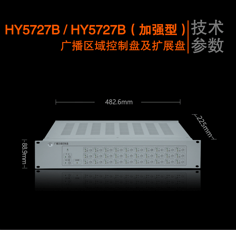 HY5727B廣播區(qū)域控制盤展示