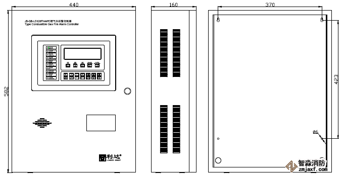 JB-QB-LD128FH-M可燃?xì)怏w報警控制器