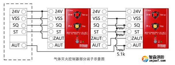 LD1200A緊急啟停按鈕接線圖